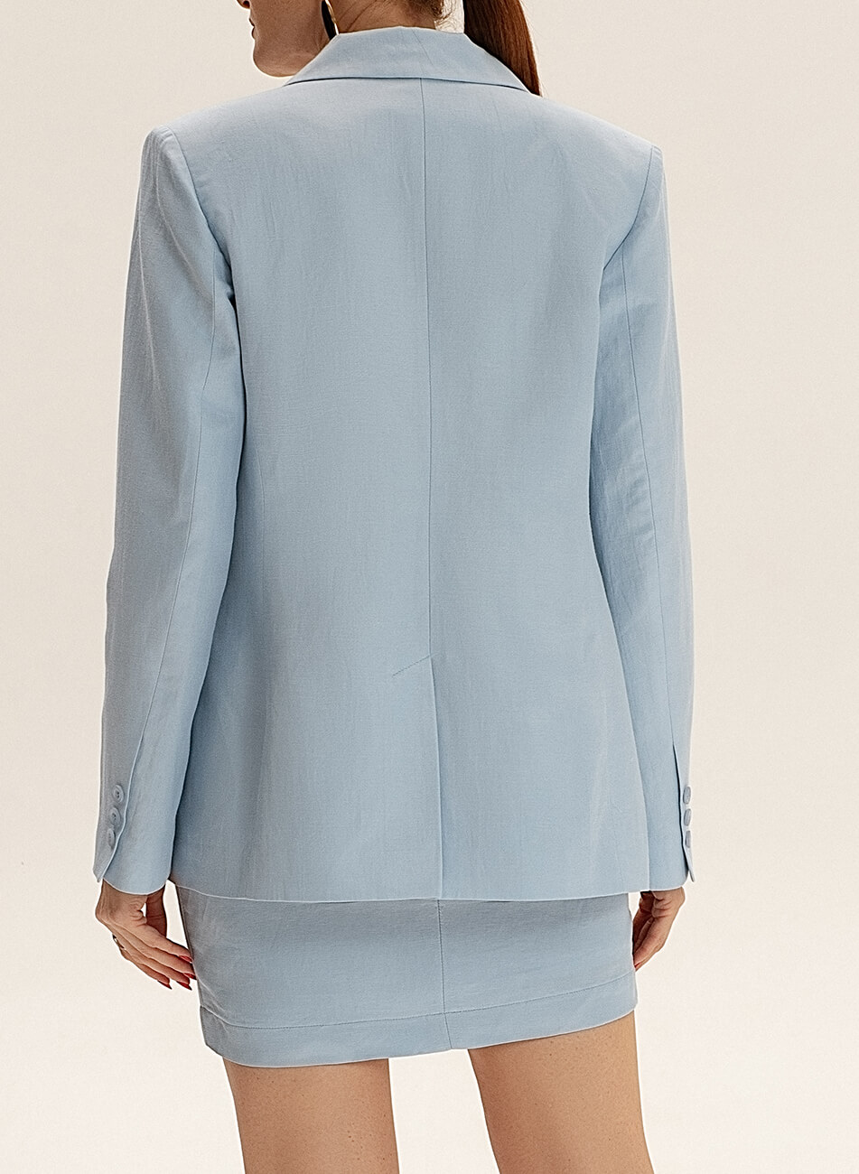 DSC_0350-Edit Двобортний жакет із льону WONDER (WNDR_ss21_lbl_05) - фото 4