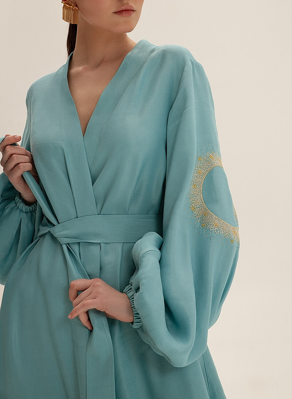 DSC_0747-Edit Лляна сукня максі на запах WONDER (WNDR_ss21_lbi_11-KAPSULA) - фото 6