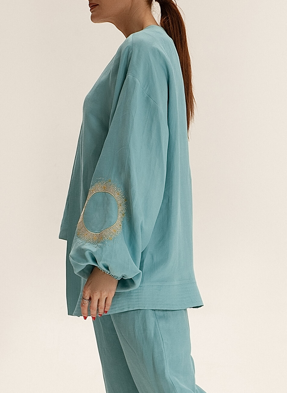 DSC_1679-Edit Коротке кімоно з льону WONDER (WNDR_ss21_lbi_01) - фото 5