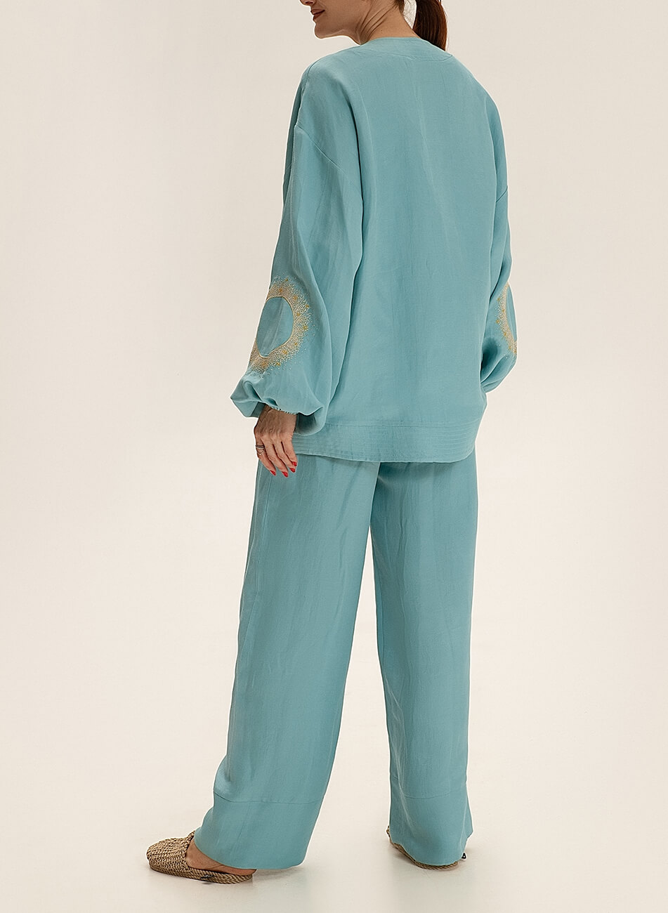 DSC_1687-Edit Коротке кімоно з льону WONDER (WNDR_ss21_lbi_01) - фото 7