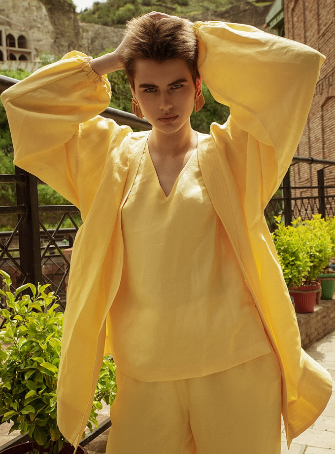 Топ із льону WONDER (WNDR_ss21_lye_04) - фото 5