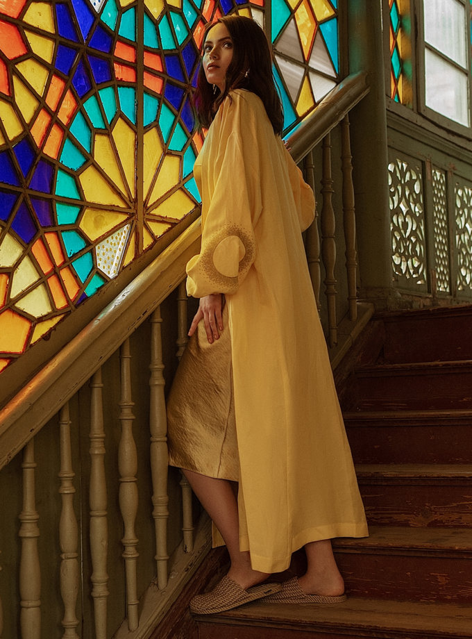 Довге кімоно з льону WONDER (WNDR_ss21_lye_02) - фото 7