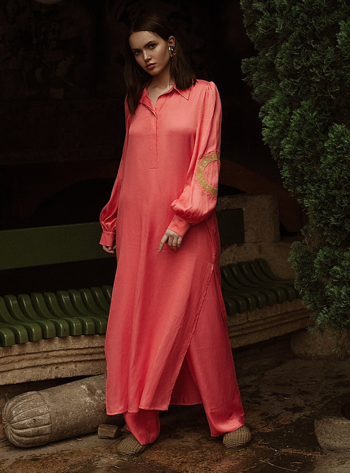 Легка сукня-сорочка з вишивкою WONDER (WNDR_ss21_vc_05) - фото 7