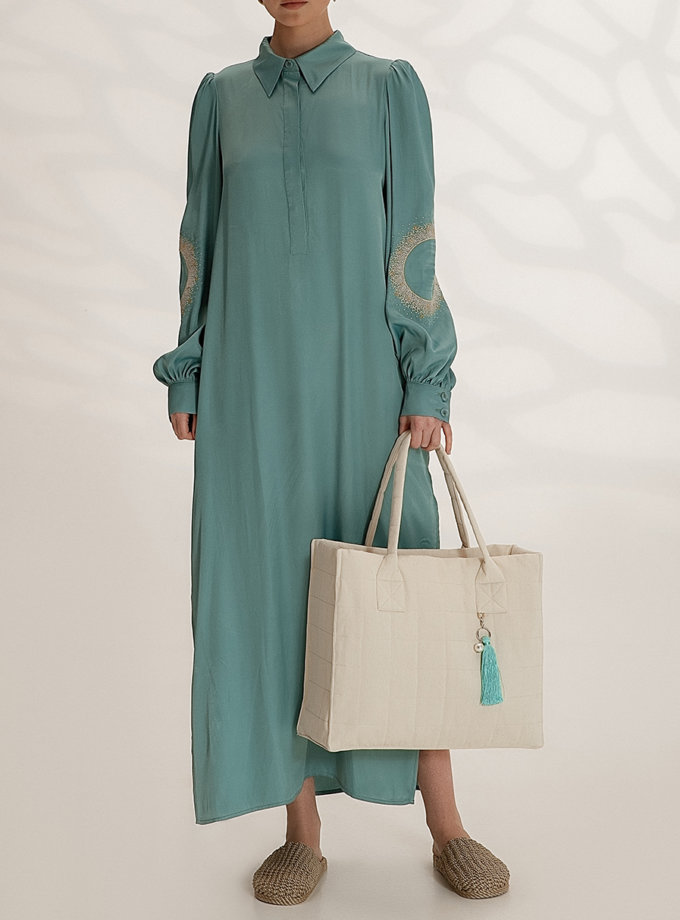 Легка сукня-сорочка з вишивкою WONDER (WNDR_ss21_vbi_05) - фото 11