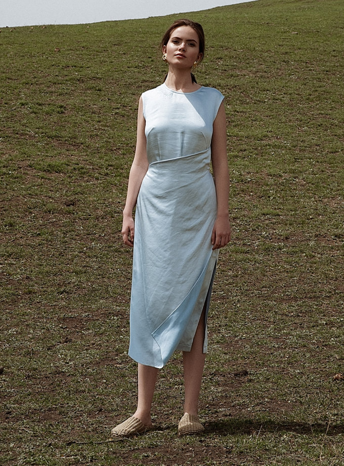 Сукня міді з вишивкою WONDER (WNDR_ ss21_sbl_04) - фото 15