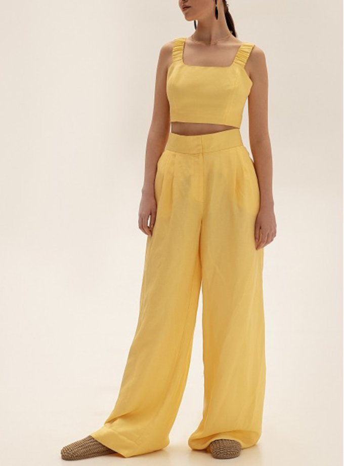 Штани-палаццо з льону WONDER (WNDR_ss21_lye_03) - фото 3