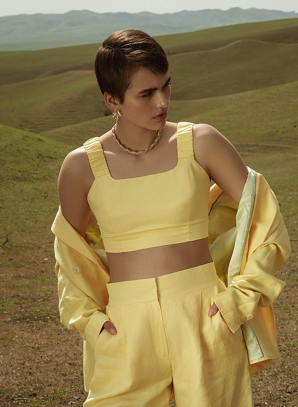 DSC_9118-Edit Укорочений топ із льону WONDER (WNDR_ss21_lye_13-KAPSULA)