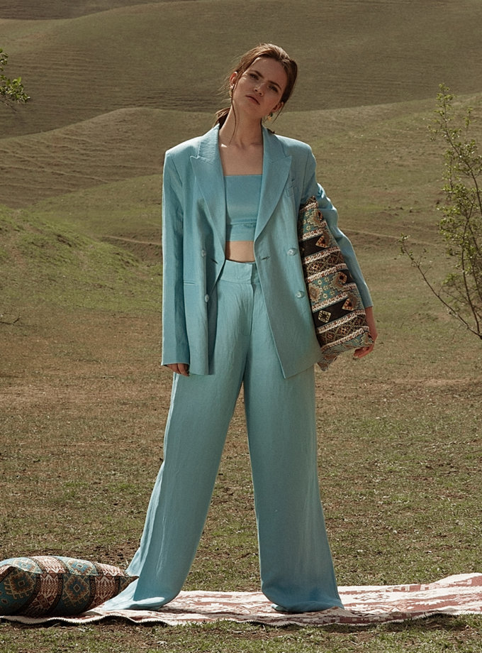 Штани-палаццо з льону WONDER (WNDR_ss21_lbi_03-KAPSULA) - фото 11