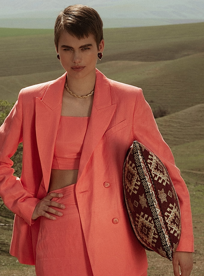 Двобортний жакет із льону WONDER (WNDR_ss21_lc_05) - фото 13