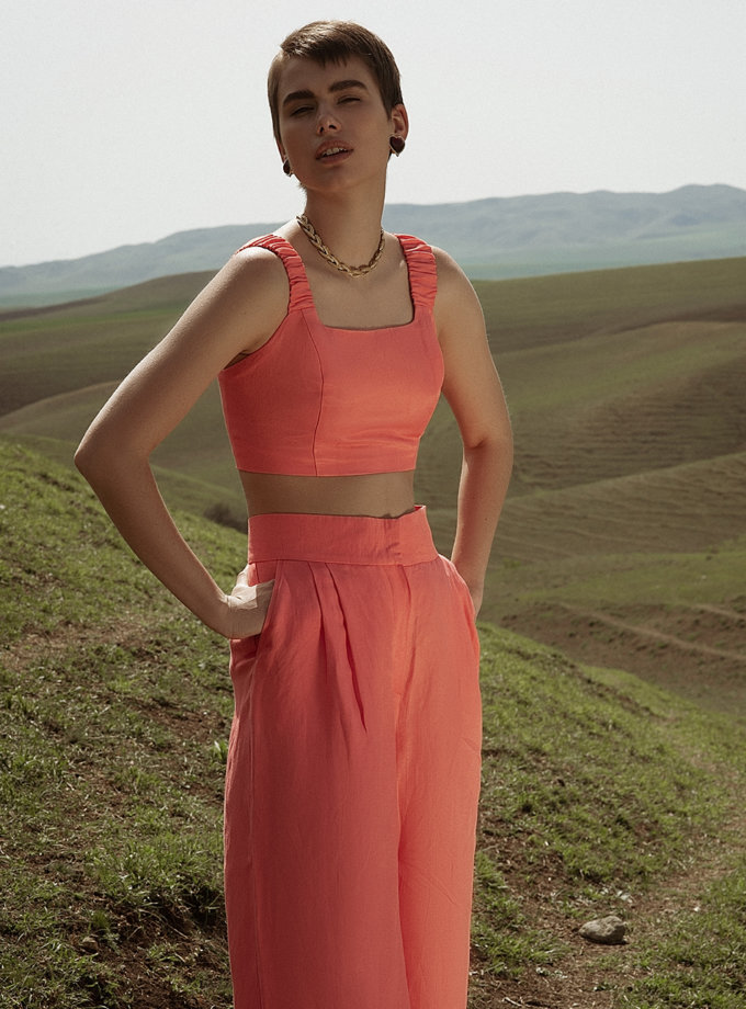 Штани-палаццо з льону WONDER (WNDR_ss21_lc_03) - фото 3