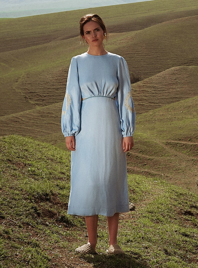 Сукня міді з льону WONDER (WNDR_ss21_lbl_10) - фото 17