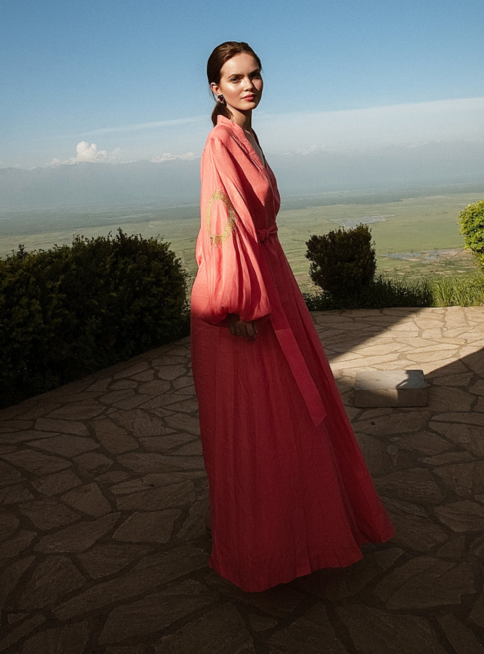 Лляна сукня максі на запах WONDER (WNDR_ss21_lc_11) - фото 11