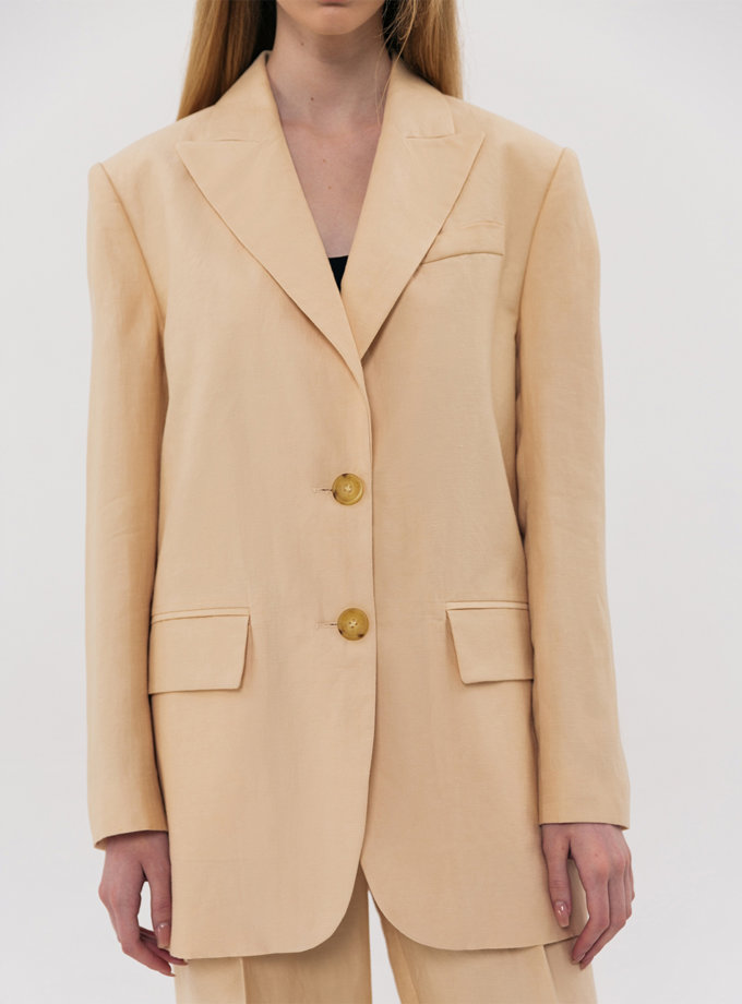 Однобортний жакет з кишенями SHAKO (SHKO_19049007) - фото 11