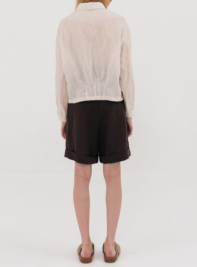 Льняні шорти на куліску SHAKO (SHKO_19032010)