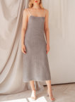 Сукня міді Michelle сіра WKMF (WKMF_34_4)