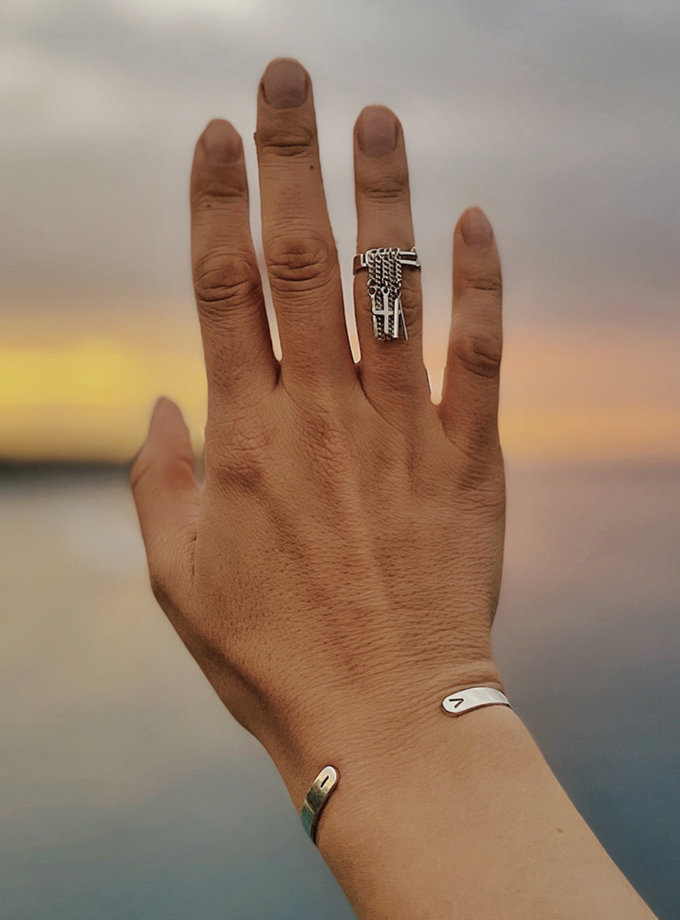 Каблучка Confidence з хрестиком IVA JEWELRY (IVA_CS01)