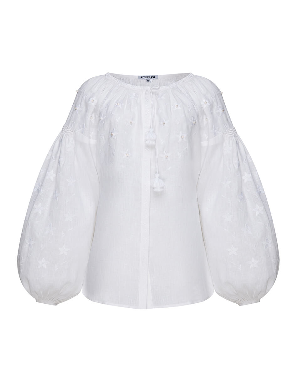 FOBERI_SS19026 (6) Блуза з вишивкою Перли FOBERINI (FOBERI_SS19026) - фото 2