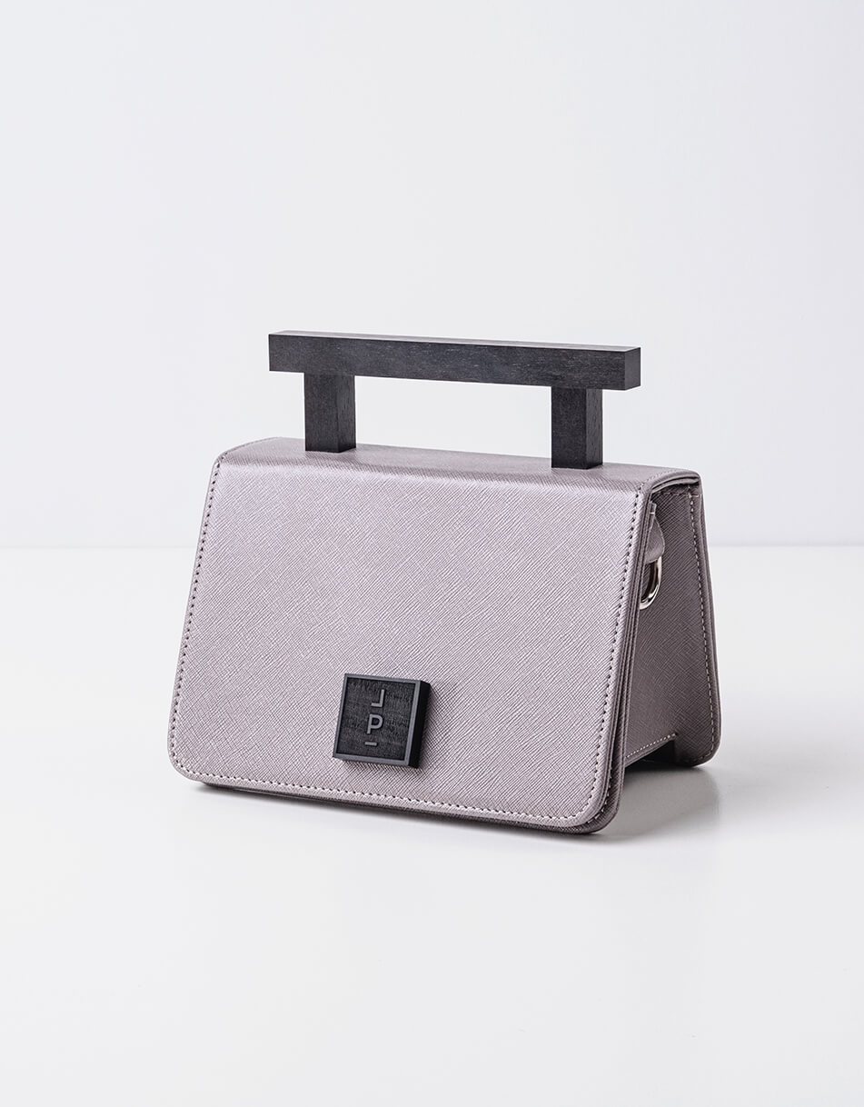 P1035967 Шкіряна сумка Small Nicole in grey LONA PRIST (LPR_NI-BA-S-grey)