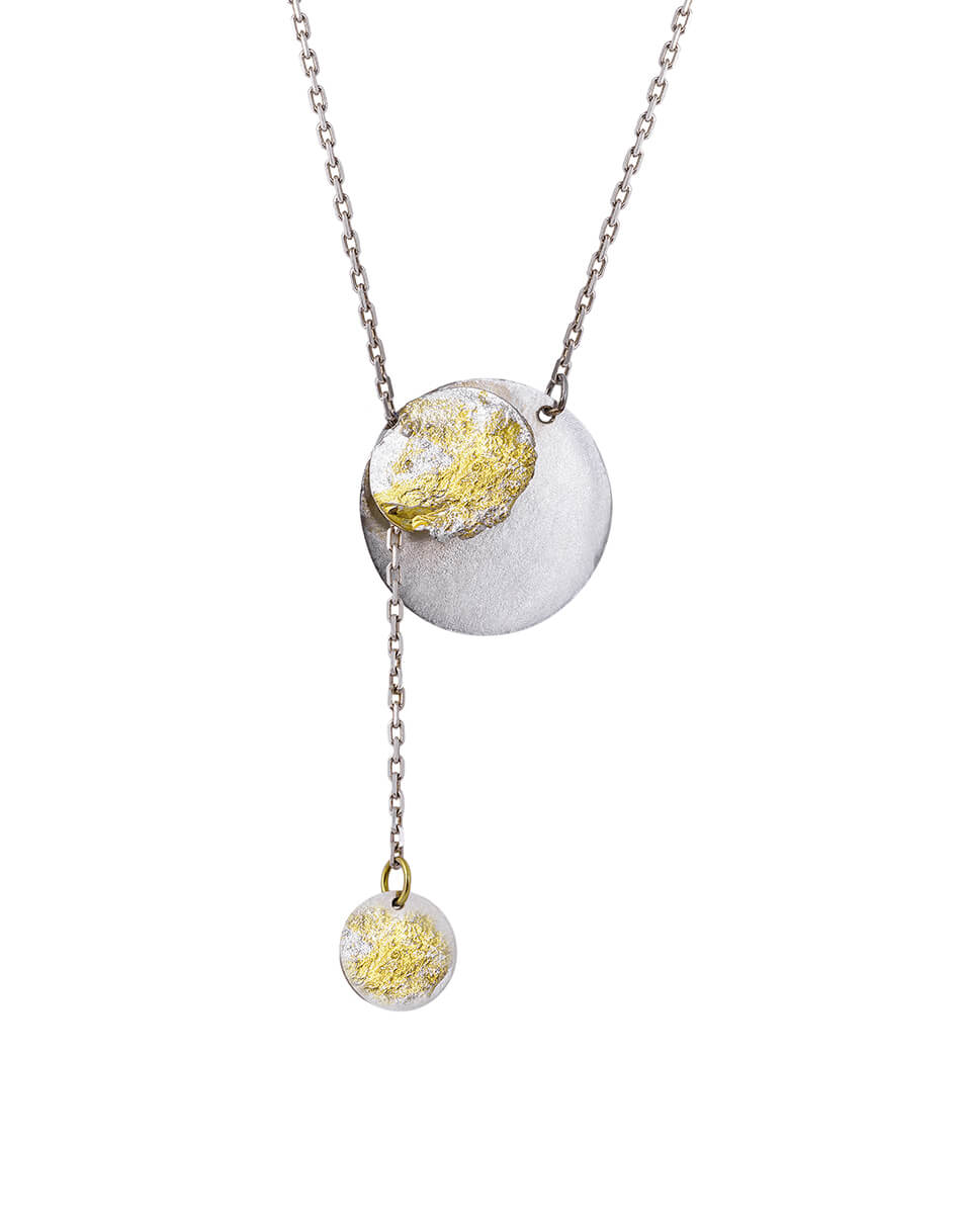 galstuk-2 Срібне кольє - краватка Схід сонця LOGVIN JEWELRY (LGV_kole-galstuk_sunrise)