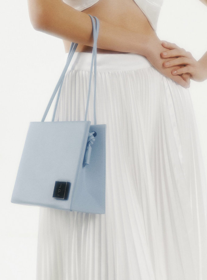 Шкіряна сумка Square Bag in Light Blue LONA PRIST (LPR_SQ-BA-M-Light Blue)