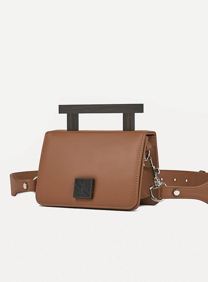 Шкіряна сумка Small Nicole Bag in Brown LONA PRIST (LPR_NI-BA-S-Brown)