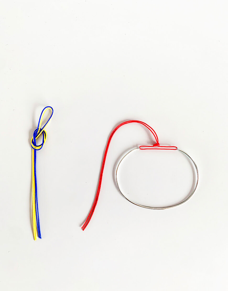 silver brac Браслет Бажань IVA з ниточкою IVA JEWELRY (IVA_ IS01) - фото 3