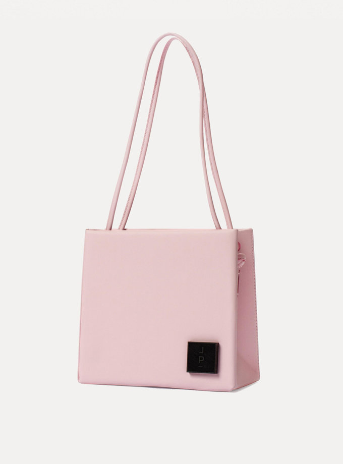 Шкіряна сумка Square Bag in Pink LONA PRIST (LPR_SQ-BA-M-Pink)