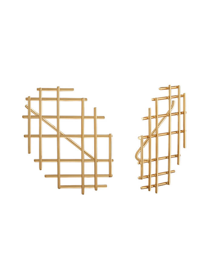 Моносережка з жовтого золота RIMMART JEWELRY (RAJ_ERA-022)