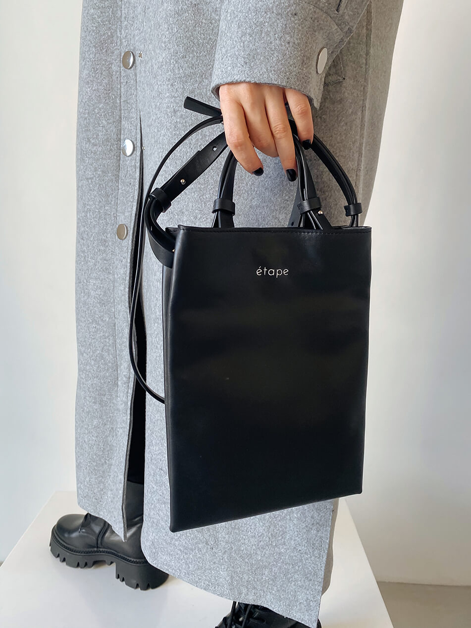 45 Шкіряна сумка Petite Black ETAPE (ETP_0027-Petite-Black) - фото 6