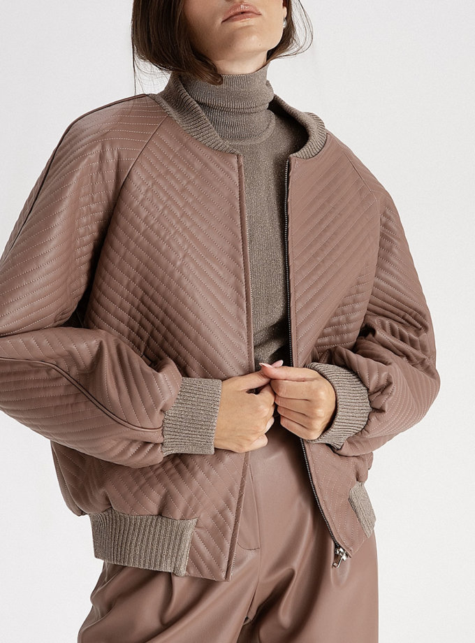 Бомбер з еко-шкіри mocco WONDER (WNDR_fw21_elm_01) - фото 17