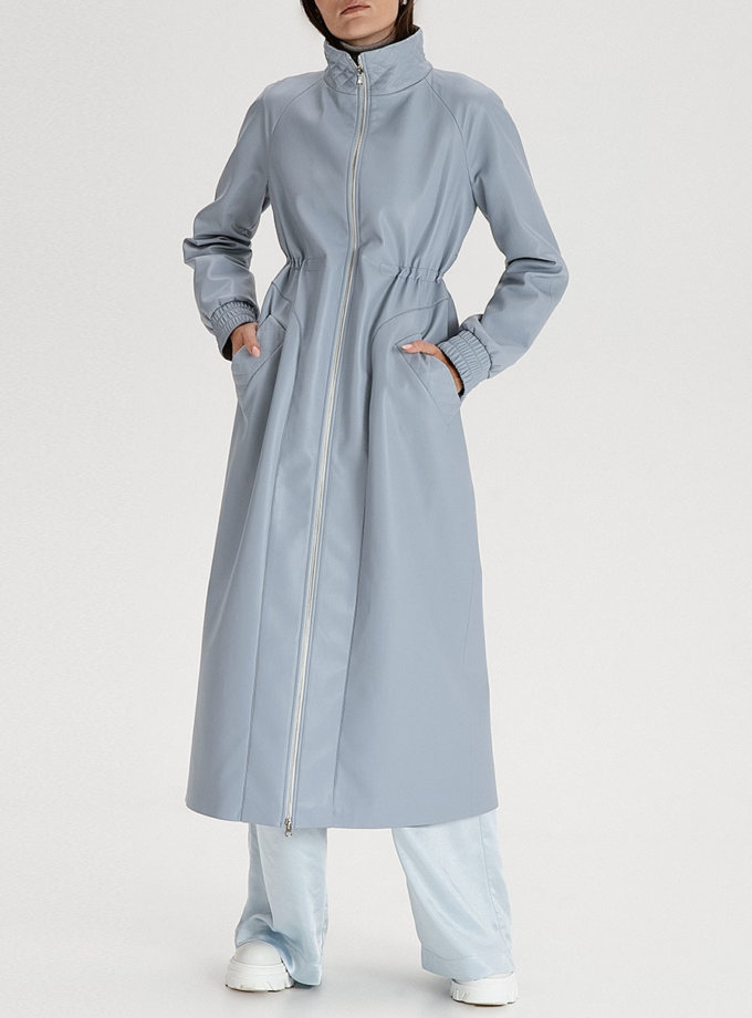 Плащ з еко-шкіри grey-blue WONDER (WNDR_fw21_elbl_04) - фото 29