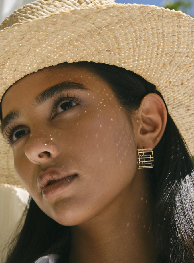 Сережки з жовтого золота RIMMART JEWELRY (RAJ_ERA-021)