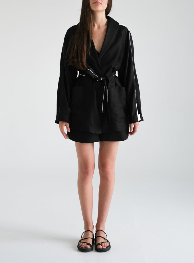 Лляний комплект з жакетом і шортами FIORE BIANCO (FRBC_FBsuit_lin_bl)