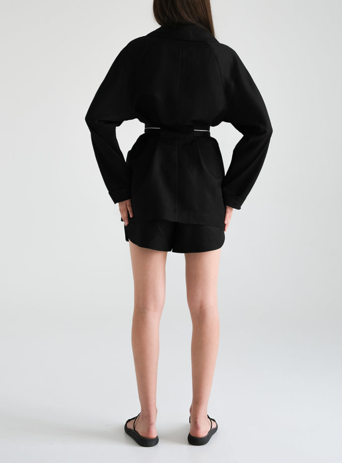 Лляний комплект з жакетом і шортами FIORE BIANCO (FRBC_FBsuit_lin_bl)