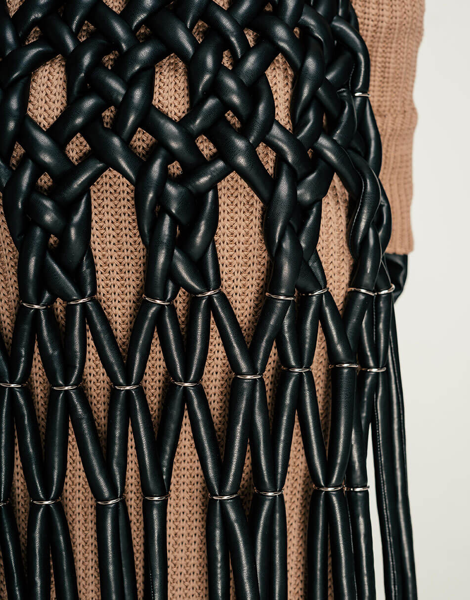 SE21-Vst-Faga-B (13) Жилет в'язаний з еко-шкіри 7/11 SEVEN ELEVEN (SE_SE21-Vst-Faga-B) - фото 11