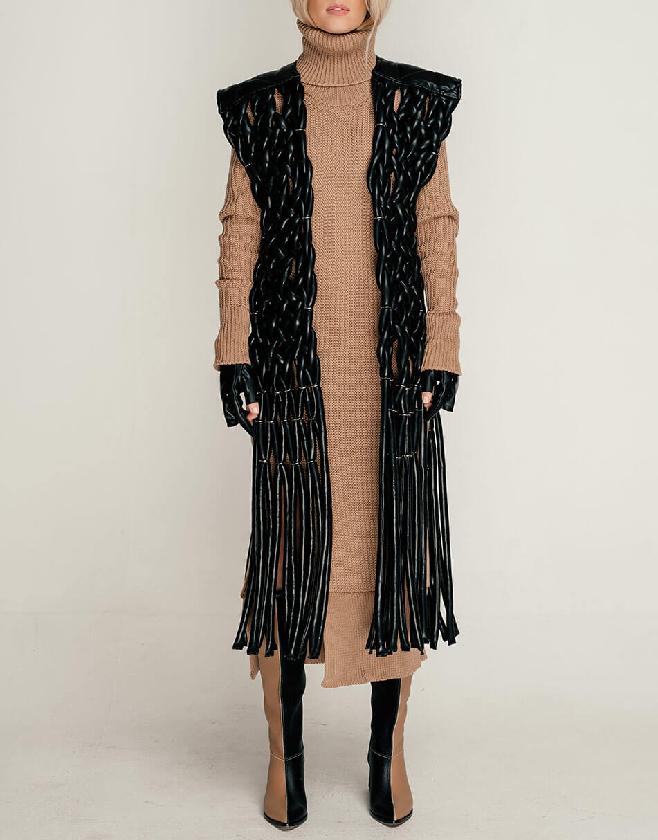 SE21-Vst-Faga-B (15) Жилет в'язаний з еко-шкіри 7/11 SEVEN ELEVEN (SE_SE21-Vst-Faga-B) - фото 6