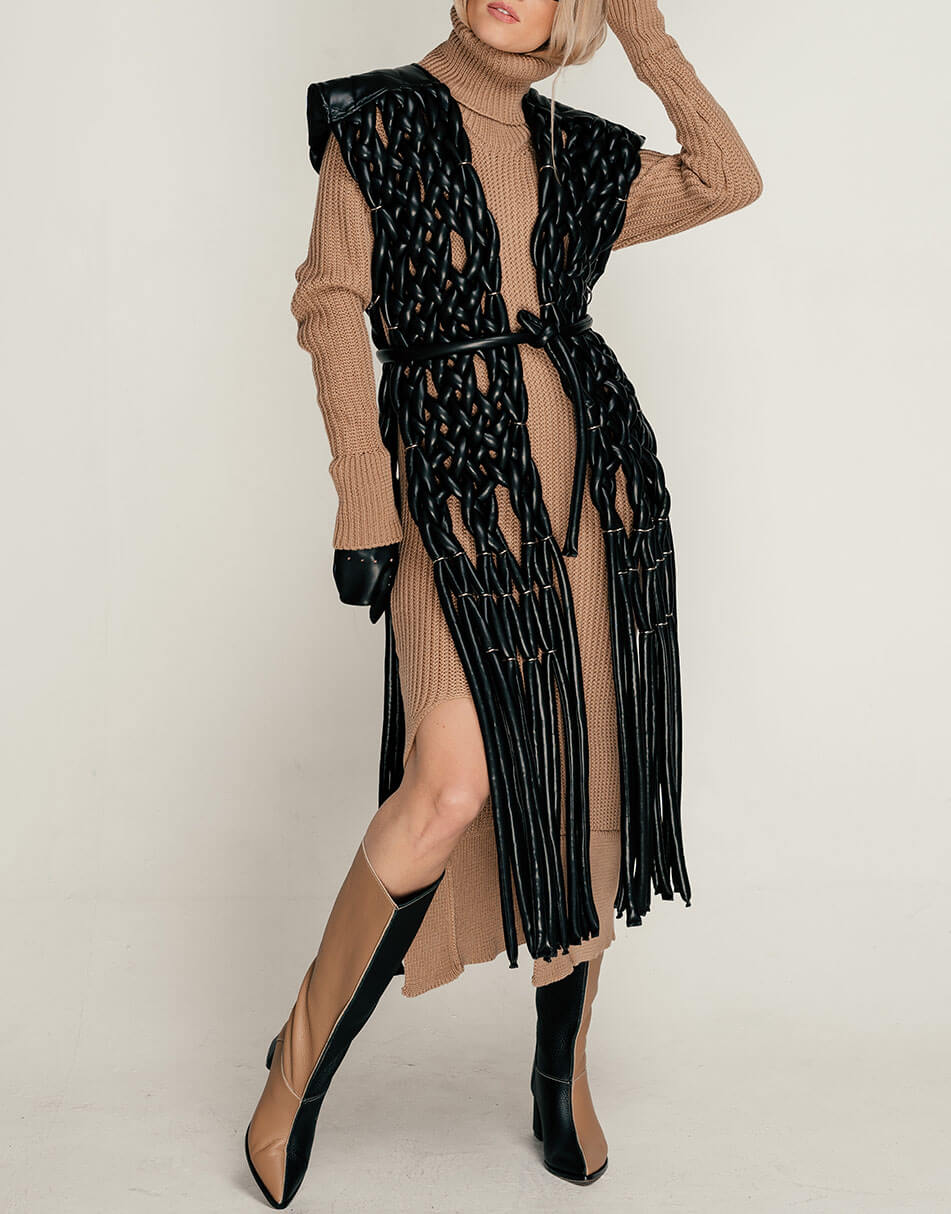 SE21-Vst-Faga-B (26) Жилет в'язаний з еко-шкіри 7/11 SEVEN ELEVEN (SE_SE21-Vst-Faga-B) - фото 7