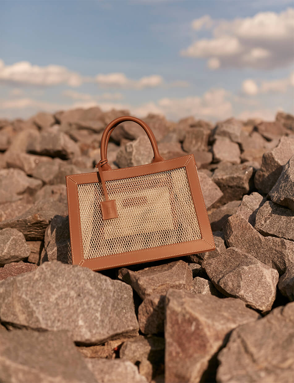 35 Шкіряна сумка 5x7 Net Bag LONA PRIST (LPR_5-7-N-B) - фото 6