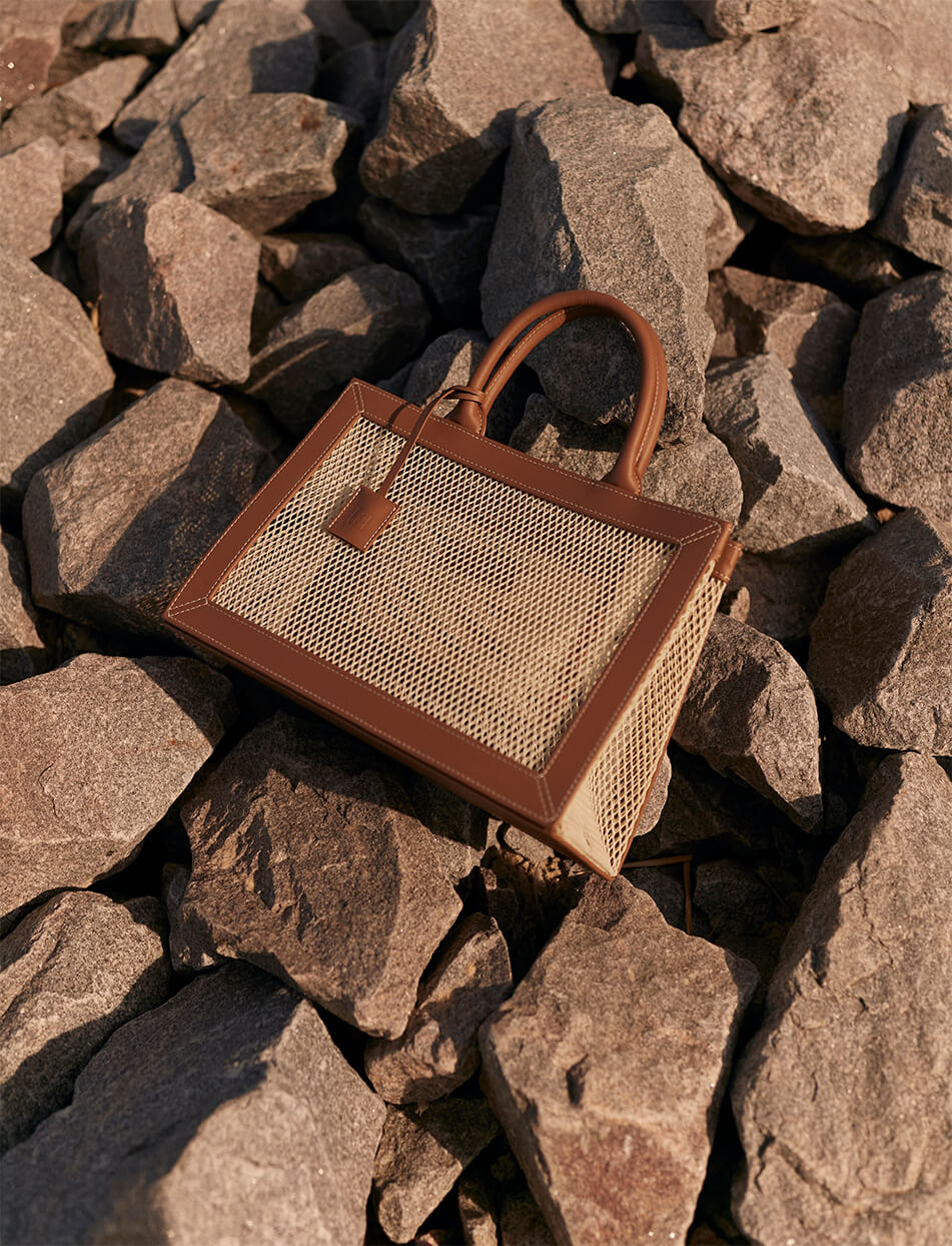 38 Шкіряна сумка 5x7 Net Bag LONA PRIST (LPR_5-7-N-B) - фото 5