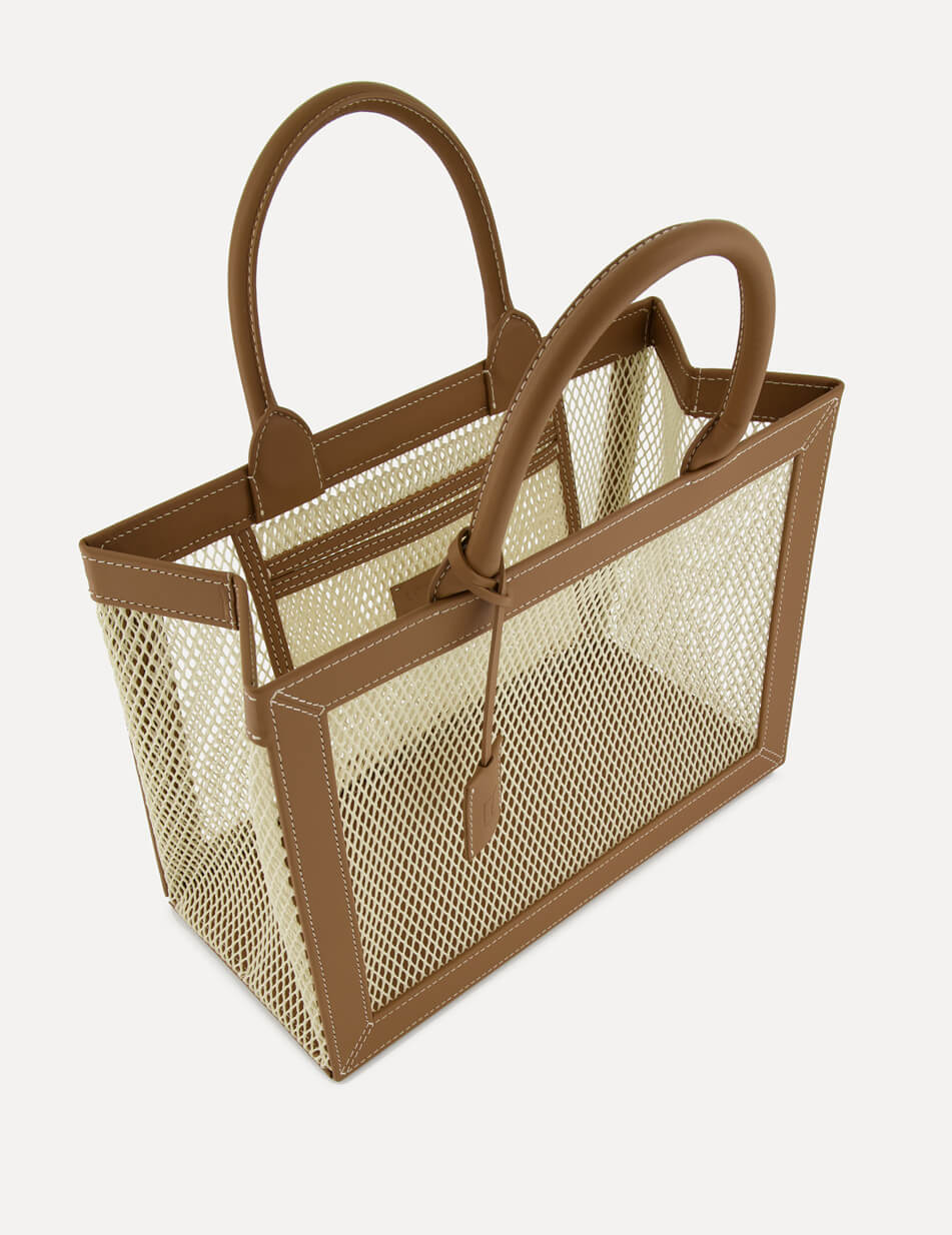 42 Шкіряна сумка 5x7 Net Bag LONA PRIST (LPR_5-7-N-B) - фото 3