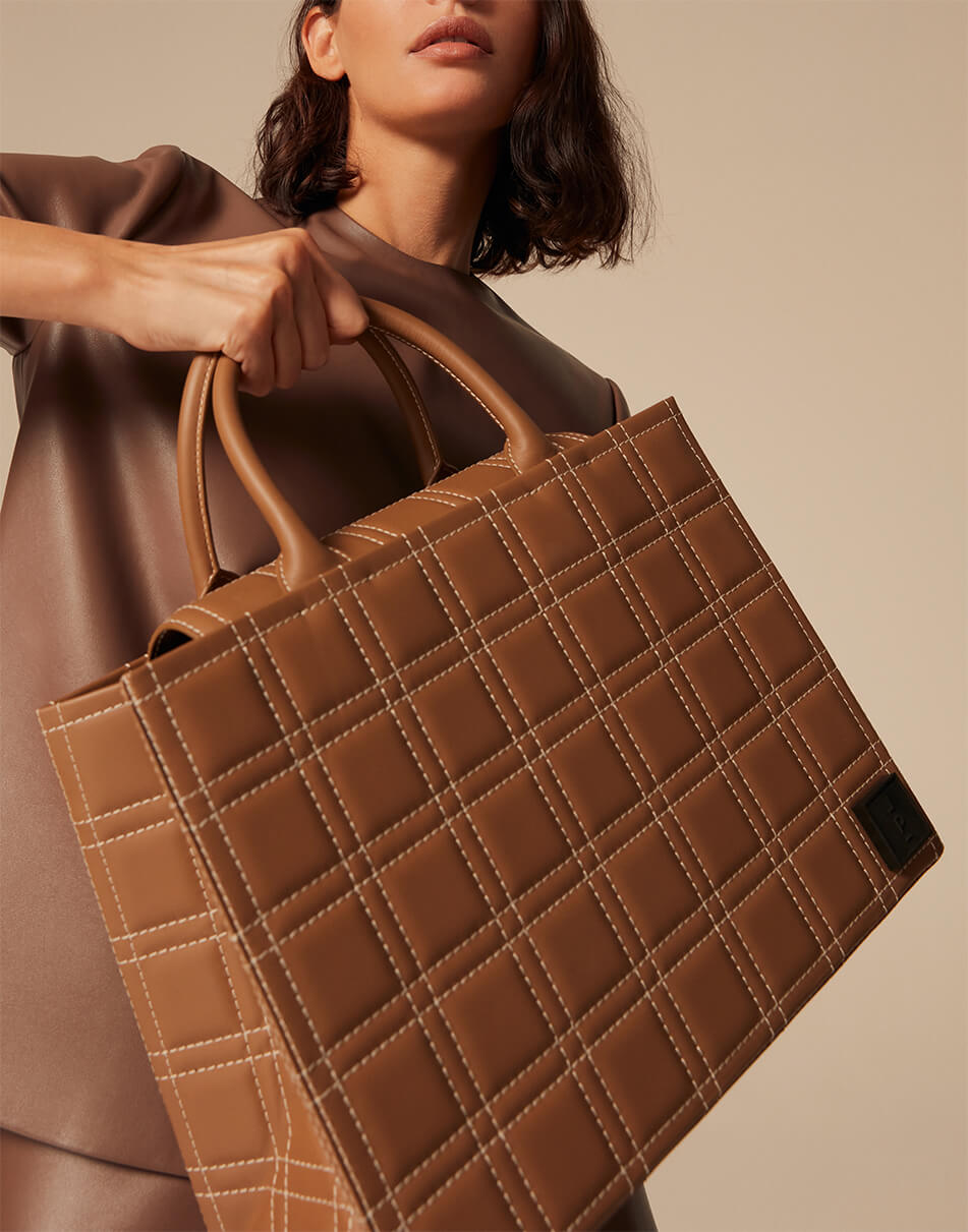 48 Шкіряна сумка 5x7 Bag in chocolate LONA PRIST (LPR_5-7-B) - фото 8