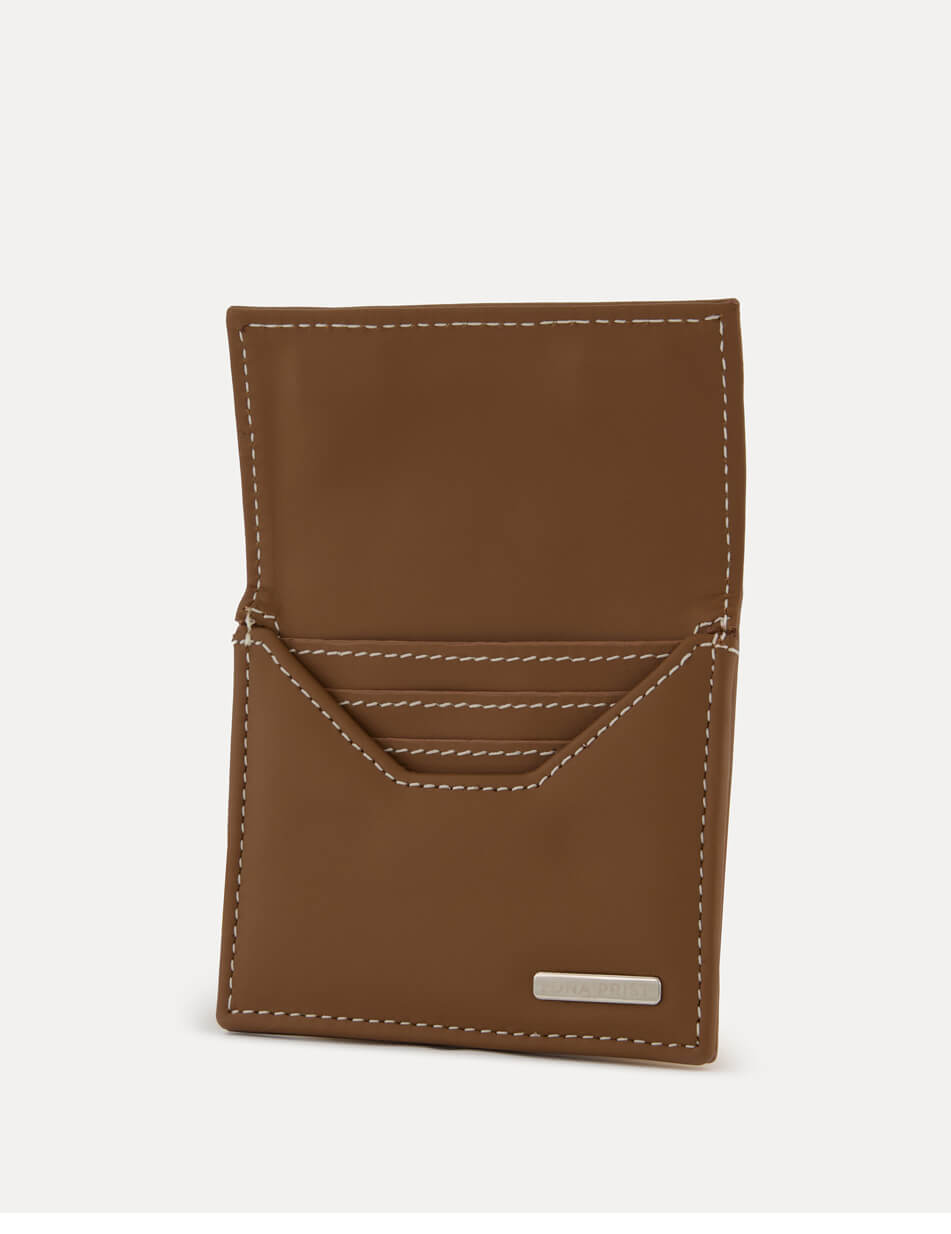 51 Шкіряний кардхолдер Cardholder in chocolate LONA PRIST (LPR_CA-HO) - фото 2