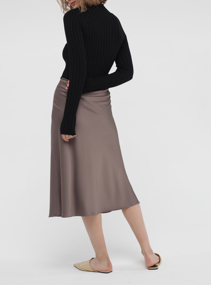 Спідниця міді на гумці MISS SECRET (MISS_SK-010-grey)