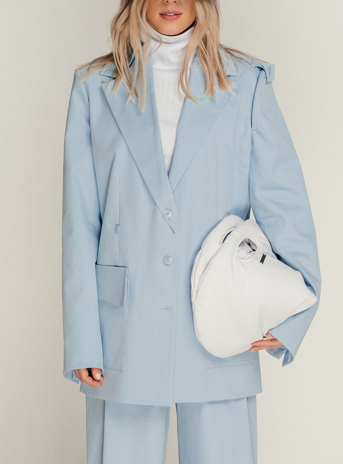 Бавовняний жакет прямого силуету 7/11 SEVEN ELEVEN (SE_SE21-Jc-Lamia-Bl)