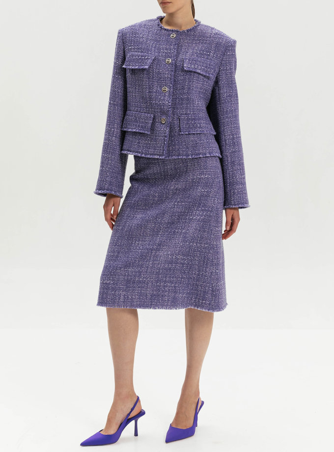 Твідова спідниця мiдi SHAKO (SHKO_21028001)