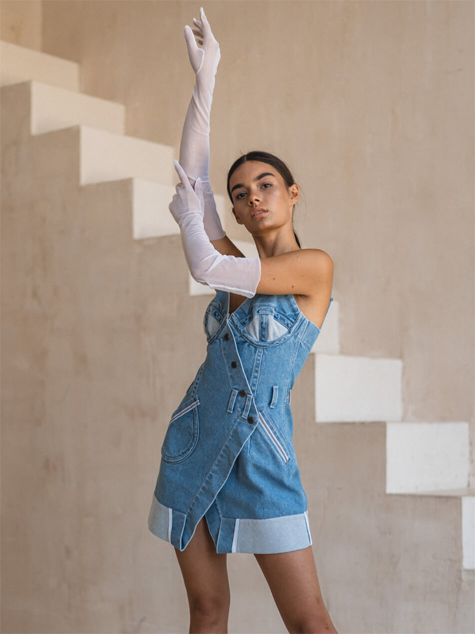 33 Рукавички довгі в сітку 7/11 SEVEN ELEVEN (SE_SE21GlMshW) - фото 5