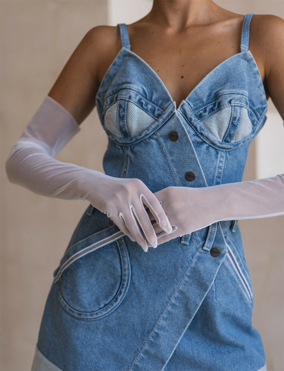 34 Рукавички довгі в сітку 7/11 SEVEN ELEVEN (SE_SE21GlMshW) - фото 6