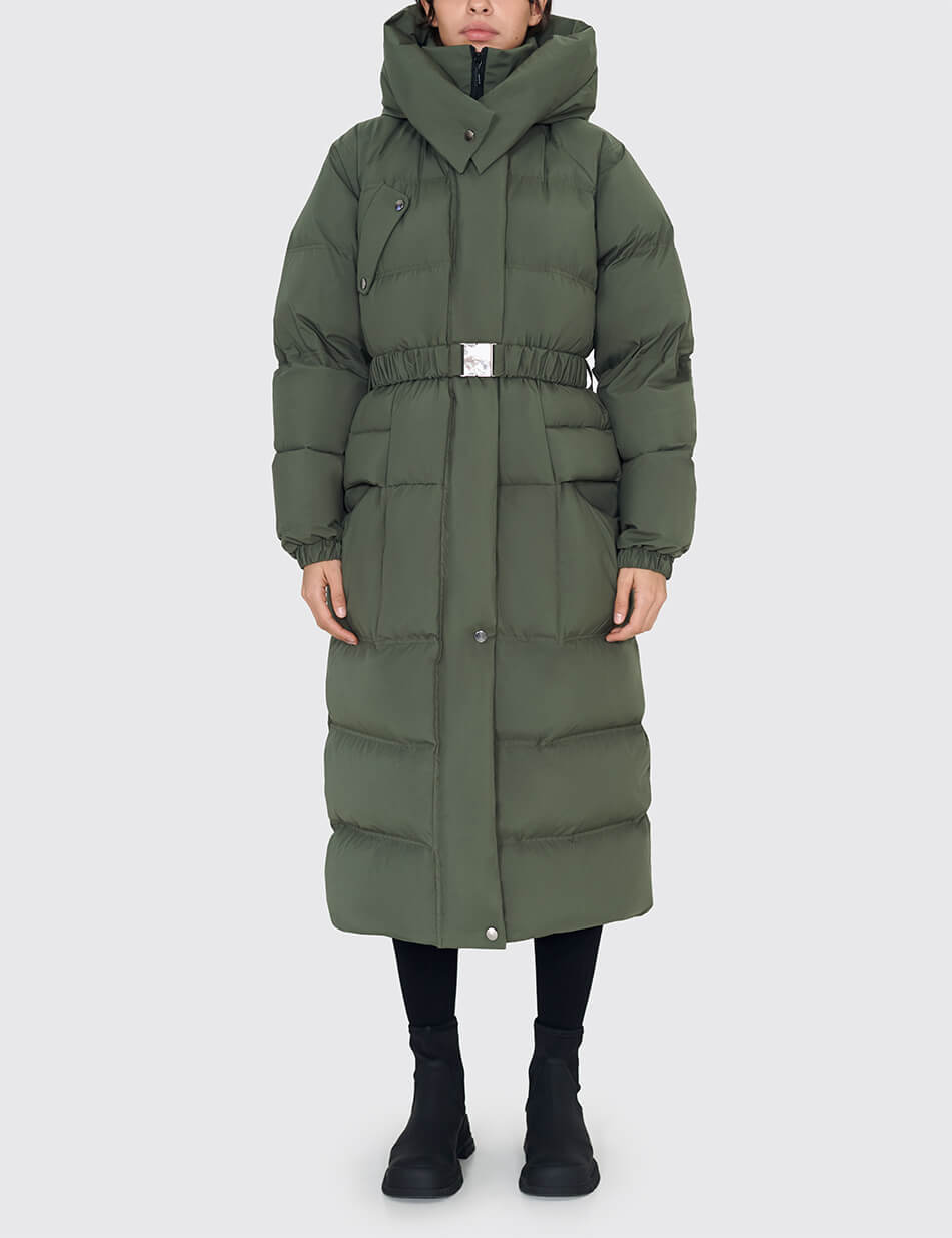 41 Пуховик із поясом Sport 21 khaki MARCHI (MRCH_AW-21-4H)