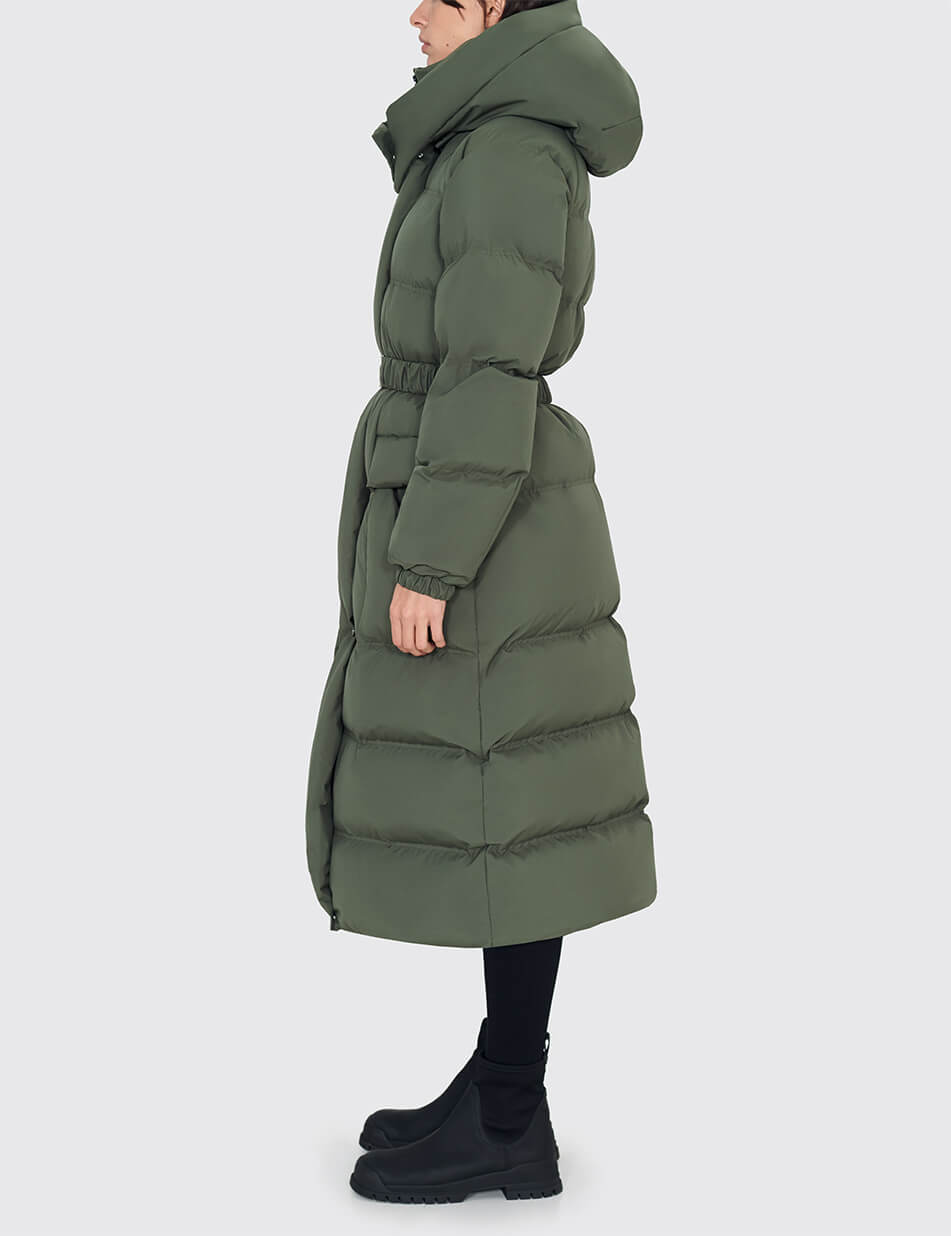 43 Пуховик із поясом Sport 21 khaki MARCHI (MRCH_AW-21-4H) - фото 3