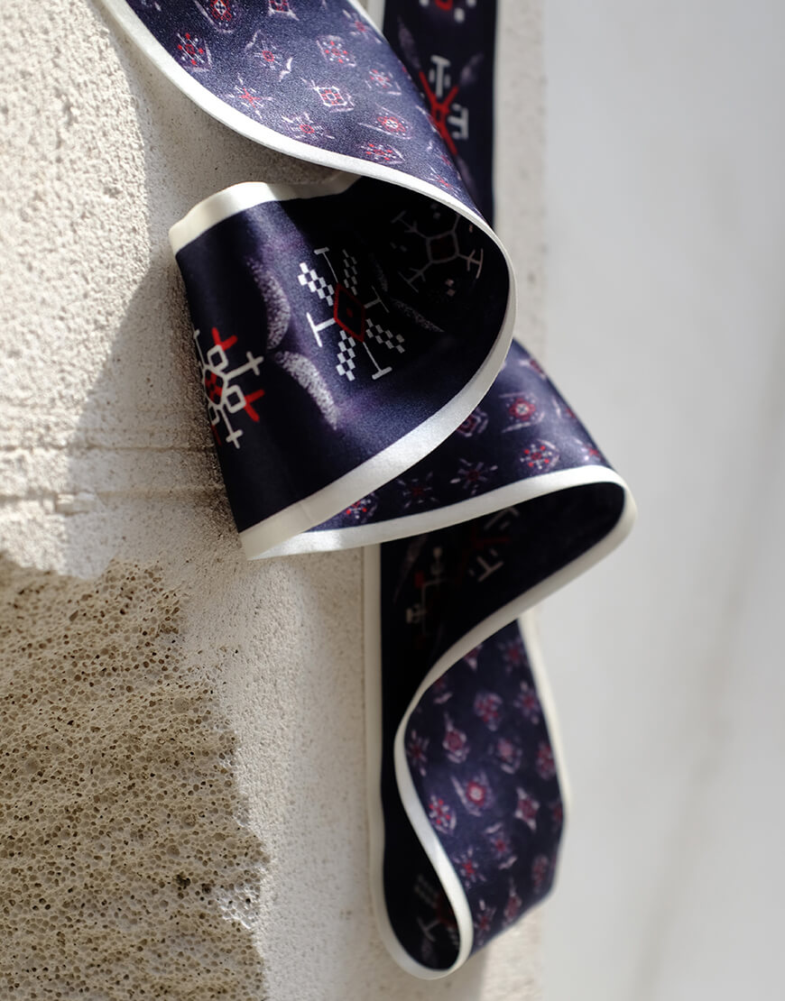 DSCF6671189 Шовкова хустка твіллі з дизайнерським принтом Мудрість NESAMOVYTO (NST_TM1_tvilli) - фото 13